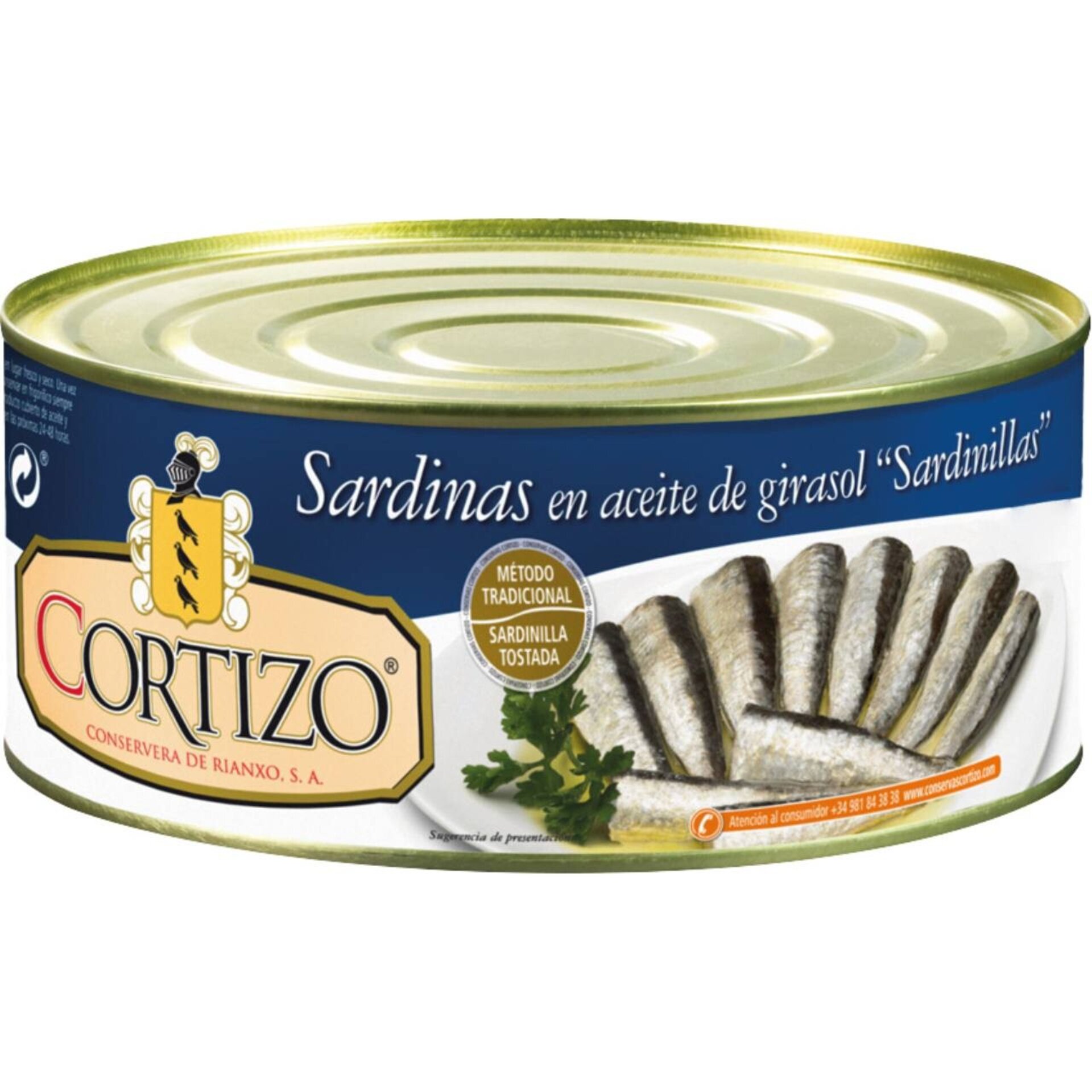 Sardinillas en aceite de girasol Cortizo - 1