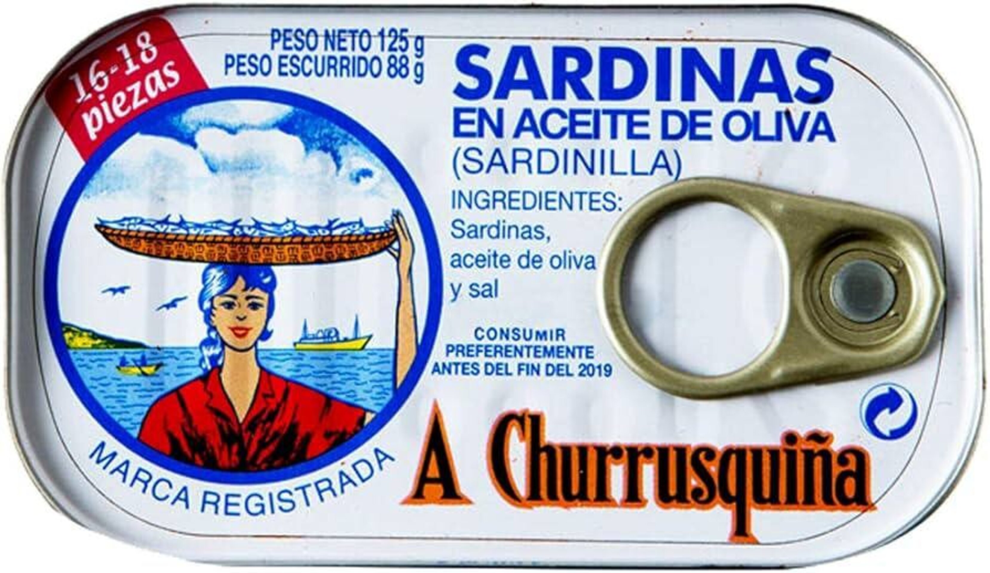 Sardinillas en aceite de oliva A Churrusquiña - 1